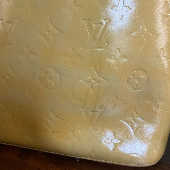 LV YELLOW VERNIS ZIP BAG - Picture 7 of 11